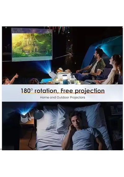 Hd 4k Destekli Projeksiyon Cihazı Android Ekran Yansıtma 130 İnç Spotlight 1080p Projeksiyon Cihazı