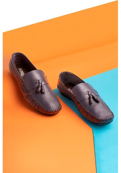 Noble Hakiki Deri Erkek Günlük Ayakkabı, Rok Loafer Ayakkabı