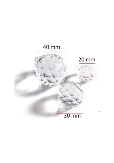 Kristal Avize Top Taşı Asfor Toptaş 30 Mm Cam Lazer Kesim