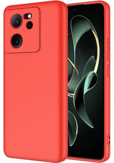 Xiaomi Mi 13t Pro Uyumlu İzel Aksesuar Zore Mara Lansman Kapak-kırmızı