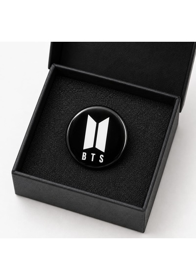 Bts Logo Tasarımlı Siyah Rozet Çanta, Ceket Ve Kıyafet İçin Fan Aksesuarı Gri