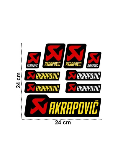 Akrapovic Sticker Set Sticker Seti