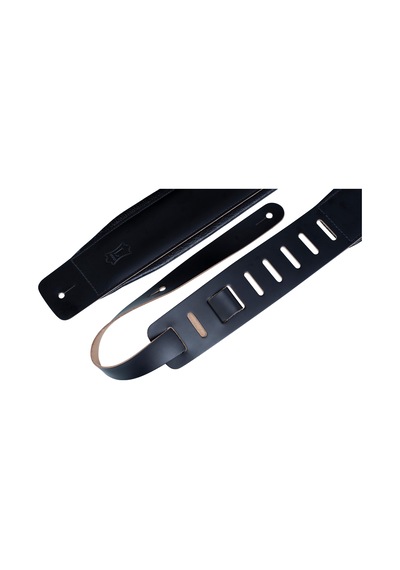 Levy's Leathers Köpük Dolgulu Ve Giysi Deri Destekli 7,62 Cm Deri Gitar Kayışı Siyah Dm1pd-blk