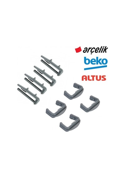 Arçelik - Beko - Altus Uyumlu Bulaşık Makinesi Ön Arka Ray Pimi 8'Li Set (469147985)