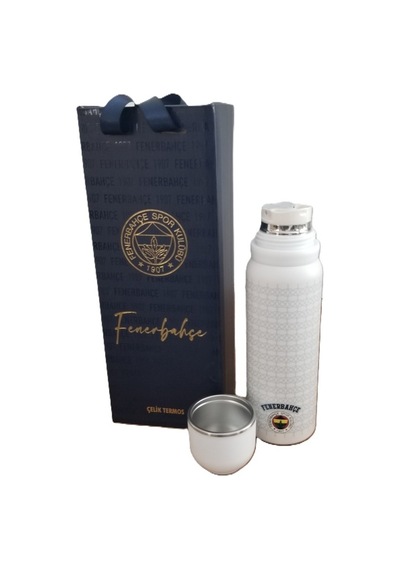 Akıllıelma-tmn 587190 Fenerbahçe Çelik Termos Bardaklı Kapak Beyaz 650 Ml Beyaz