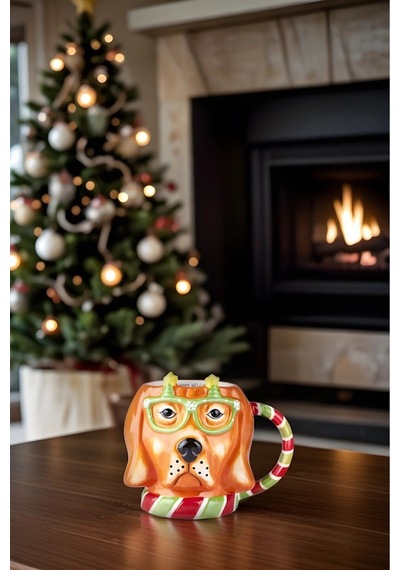 Karaca New Year Yılbaşı Animal Dog Mug 490 Ml