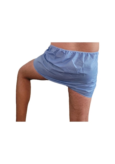White Guard 10 Lu Pakette Mavi Tek Kullanımlık Erkek Boxer, Kullan At Erkek Don