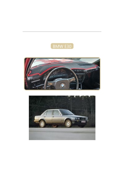 Bmw E30torpido Koruma Halısı Bej Kenar