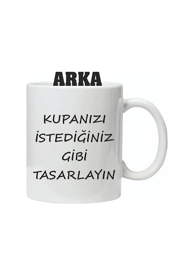 Kişiye Özel Resimli Beyaz Kupa Bardak İle Özelleştirilebilir Hediye