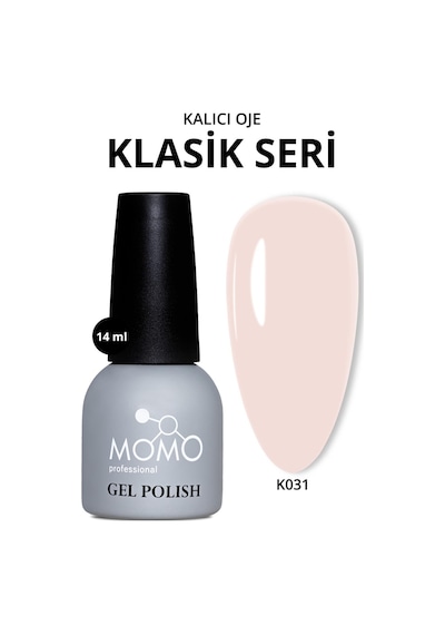Kalıcı Oje K031, Açık Pudra Krem, 14 Ml
