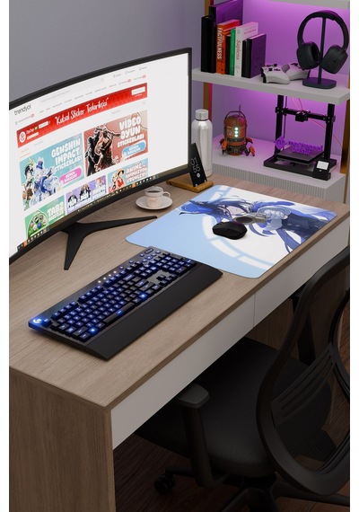Clorinde Genshin Impact Anime Gacha V2 - 48x40 Xl Gaming Mouse Pad Fare Altlığı