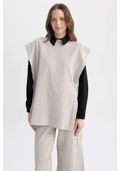 Defacto Regular Fit Süveter Y1323AZ23AUGR445 Gri
