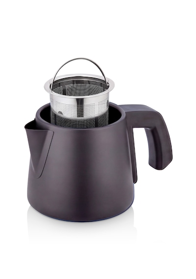 Teadem Xl Elektrikli Çay Makinesi Çaycı 2000w 1.7l Kettle 1.4l Xl Demlik 304 Paslanmaz Çelik Siyah