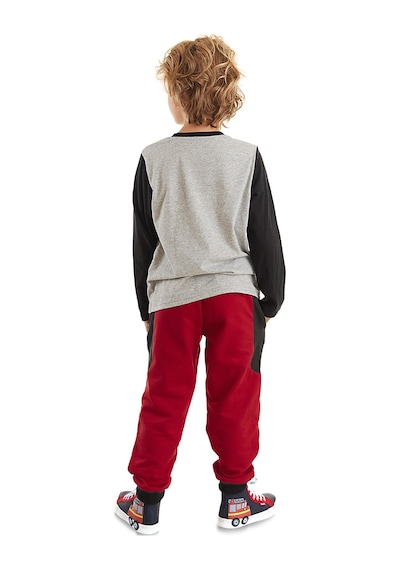 Denokids - İtfaiye Erkek Çocuk Uzun Kollu T-shirt Pantolon Takım