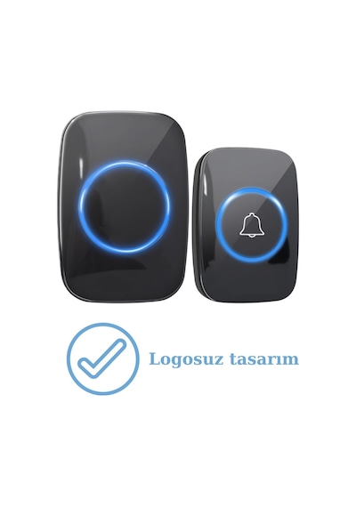 Sonex Su Geçirmez Kablosuz Uzaktan Kumandalı Led Işıklı Kapı Zili