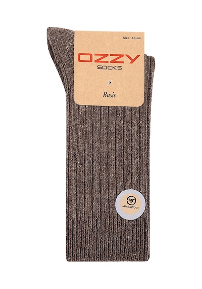 Ozzy Socks 5 Çift Kışlık Erkek Lambswool Yünlü Uyku Çorabı Çok Renkli