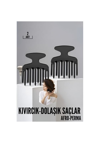 Zenvac Kıvırcık Saç Açıcı Afro Perma Tarağı Zenvac29