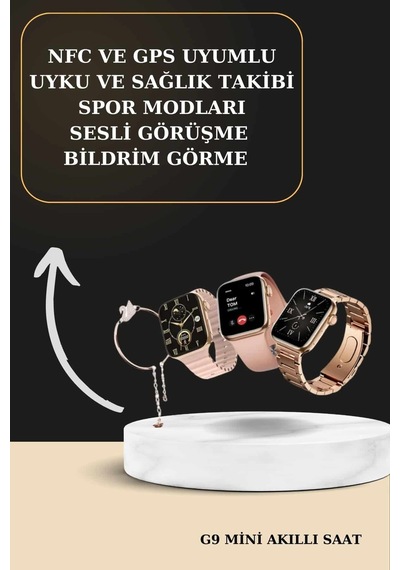3 Kordonlu Pembe Amoled Ekran Akıllı Saat Ve Yeni Nesil Pro Kablosuz Bluetooth Kulaklık Anc/enc - Lisinya 3 Kordon