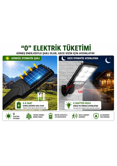 Güneş Enerjili 30 Cob Led Duvar Lambası Hareket Sensörlü Uzaktan Kumandalı Ip65 Su Geçirmez Dış Mekan Bahçe Aydınlatma 1