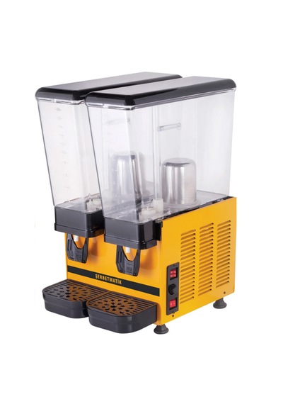 İkili Fıskiyeli+fıskiyeli 20+20lt Elektrikli İçecek Soğutucu