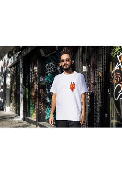 Alpşan Ticaret Ateş Ve Su Baskılı Çift Tişört Yetişkin Çocuk T-shirt Beyaz