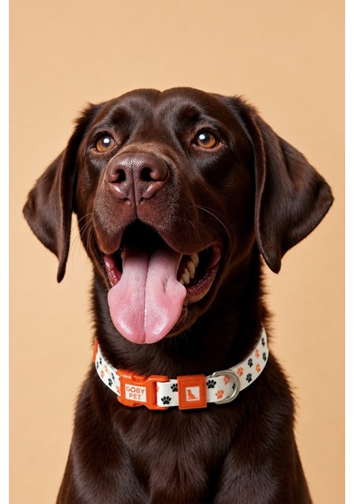 Köpekler İçin Dayanıklı Ve Güvenli, Desenli Boyun Tasması 25mm Pati