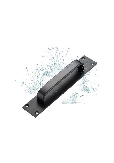 Marelli Pull Siyah Aluminyum Şık Sürme Kapı Çekmesi