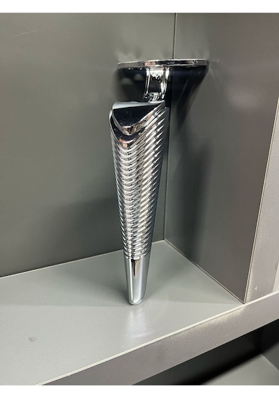 Side Metal Ayak 25 Cm Krom Koltuk Dolap Komidin Şifonyer Modern Tv Ünite Modern Mobilya Puf Gümüş