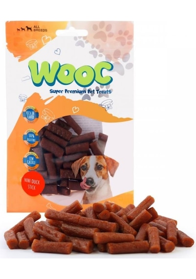 Wooc Ördekli Mini Çubuk Köpek Ödül Maması 80 G