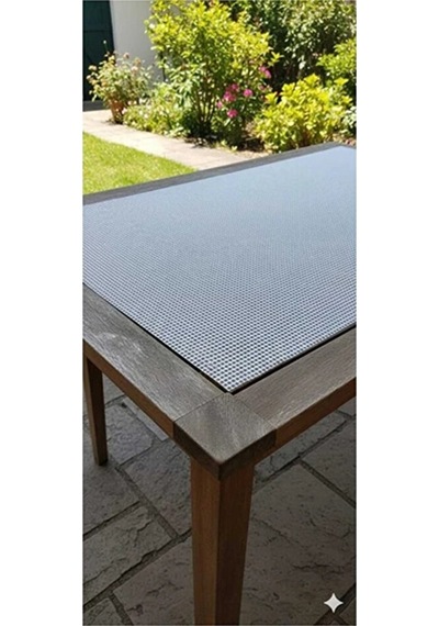 İp Desenli Masa Örtüsü Kaliteli Hasır 140 X 350 Cm Şeffaf Masa Ör Çok Renkli
