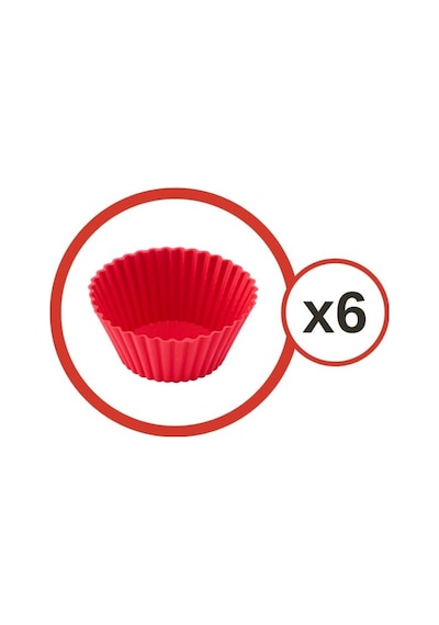Onikiden Airfryer Silikon Kek Muffin Kalıbı 6 Lı - Tüm Hava Fritözleriyle Uyumlu Sl33