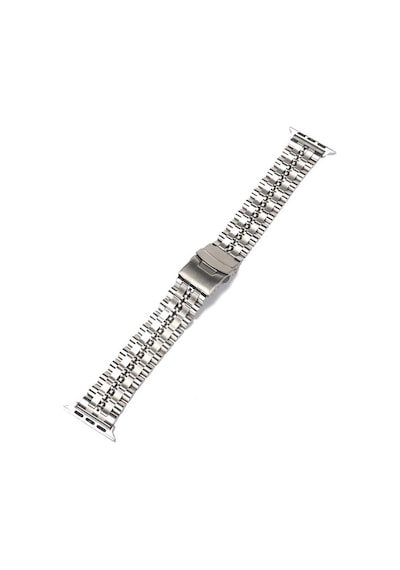 Watch Ultra 49mm Kordon Uyumlu Krd-54 Metal Strap Kayış Ardx- Gümüş