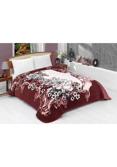 Mink Lacasa Çift Kişilik Battaniye (200x240)-1091 Kahve