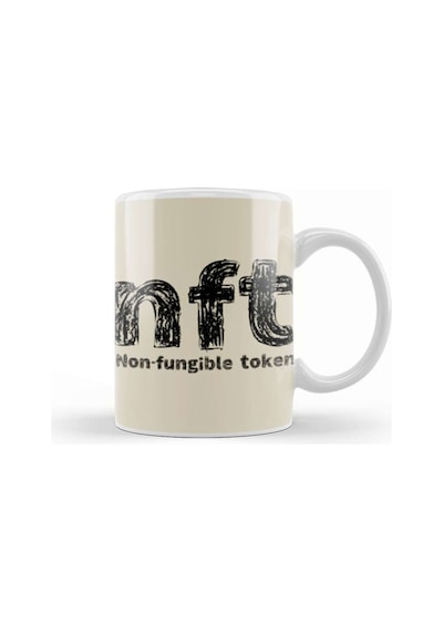 Non Fungible Token Nft Crypto Currency Mining Gıft Bitcoin Ethereum Kupa Bardak Porselen No13319 Karışık