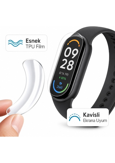 Xiaomi Smart Band 10 Ekran Koruyucu Şeffaf Tpu 2'li Set