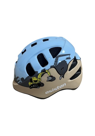 Asistan Ma-2 Çok Amaçlı Kask Çocuk Scooter Bisiklet Kaskı Small Kum Mavi Çocuk Kaskı Kırmızı