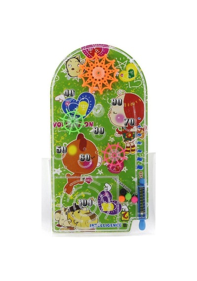 Süper Mini Pinball Oyunu Çarklı Puanlı 2 İn 1 Eğlenceli Pinbol Oy