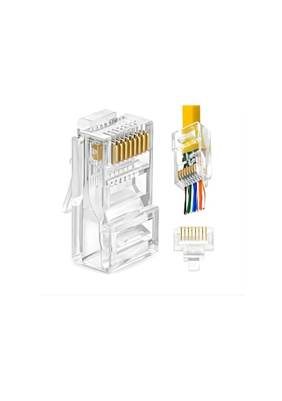 Mn6 Mn116f Cat6 Jack/ez Yeni Nesil Rj45 Konnektör-8p/8c Açık Uçlu Soket/rj45 Jack-20 Adet