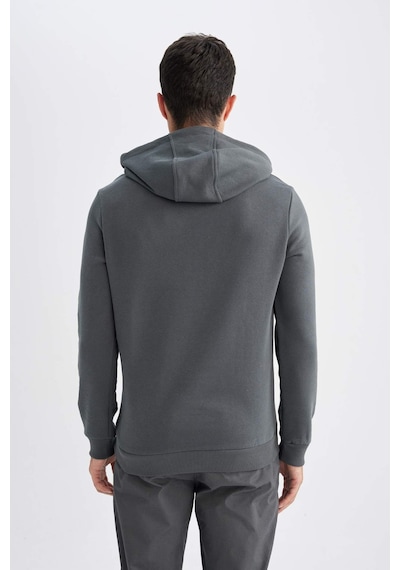 DeFacto Regular Fit Kapüşonlu Baskılı Kalın Sweatshirt L5850AZ24AUGN807
