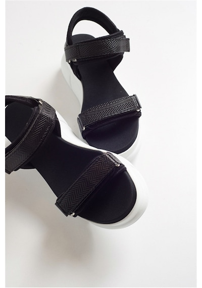 Luvishoes 4760 Sıyah Kadın Sandalet Siyah