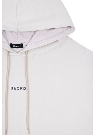 Beord Taş %100 Pamuk Kapüşonlu Sweatshirt Bhd1-144
