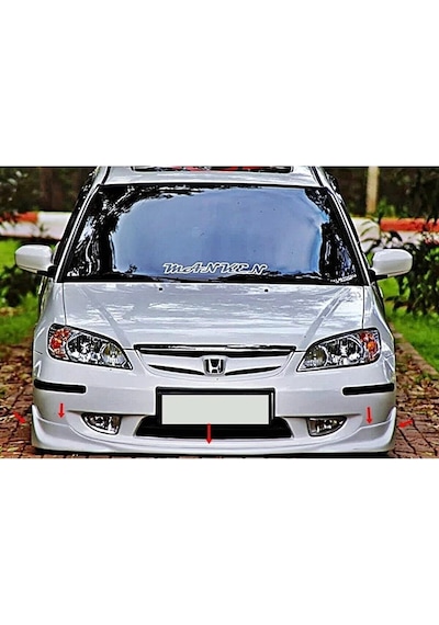 Honda Civic Vtec 2 S2000 Ön Ek Karlık Plastik Mat Siyah 2004 2005 2006 Mat Siyah Plastik Karlık+bodykit+ek