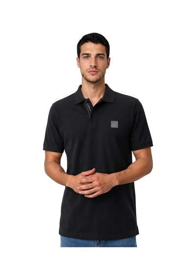 Arma Ar-ma Erkek Polo Yaka Tişört Baskisiz Basic Örme Kumaş Regular Fit %100 Pamuk 30/1 Çift Toplama Penye Pike Y31374358002 Siyah-s1