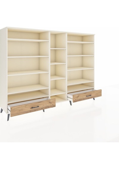 Hyperion Dolap 14 Raflı 2 Çekmeceli 220x44x163 Aytaşı-aytaşı/çam Aytası/atlas Çam - Aytası Hyperion Dolap 14 Raflı 2 Çekmeceli 220x44x163 Aytaşı-aytaşı/çam Aytası/atlas Çam - Aytası