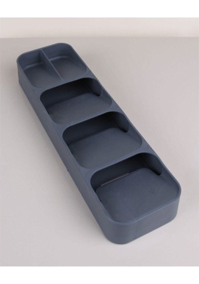 Füme 5 Bölmeli Çekmece Kaşıklık 39 Cm Plastik Beyaz Diğer