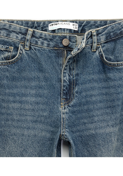 Koton Pamuklu Düz Kesim Düz Paça Jean Pantolon - Straight Jeans Koyu İndigo 7wal40008md Indigo Koton Pamuklu Düz Kesim Düz Paça Jean Pantolon - Straight Jeans Koyu İndigo 7wal40008md Indigo