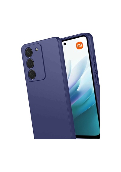 Xiaomi Redmi 15 4g Kılıf Biye Yumuşak Silikon Case Lacivert