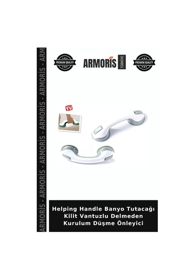 Helping Banyo Tutacağı Kilit Vantuzlu Delmeden Kurulum Düşme Önleyici Çok Renkli