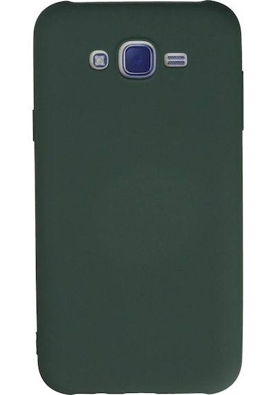 Newface Samsung Galaxy Uyumlu J7 Kılıf Nano İçi Kadife Silikon - Semeglbl - 79 Koyu Yeşil