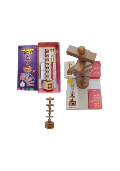 Memory Tower Hafıza - Hafıza Oyunu - Ahşap Oyuncak - Kutu Oyunu